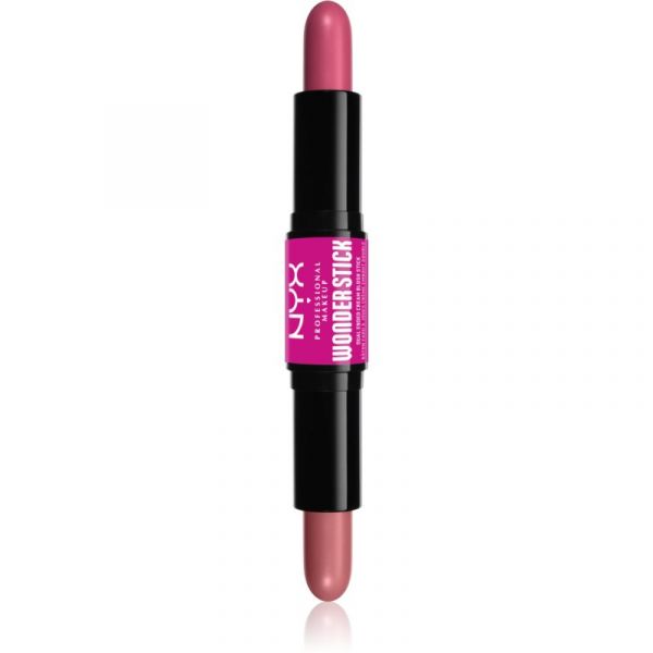 Nyx Professional Makeup Wonder Stick Cream Blush Barra Duplo Contorno Tom 01 Light Peach And Baby Pink 2x4 g