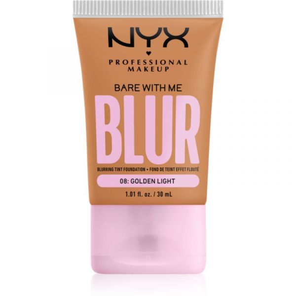 Nyx Professional Makeup Bare With Me Blur Tint Base Hidratante Tom 08 Golden Light 30ml