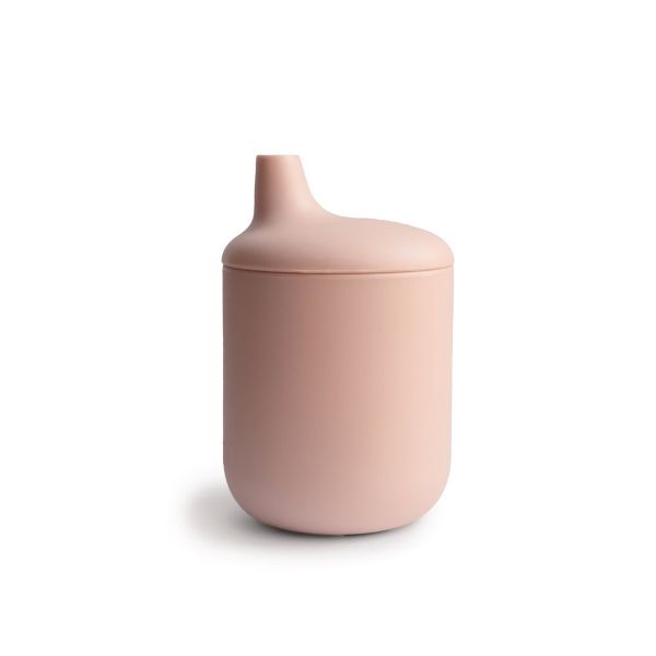Mushie Sippy Cup Silicone Blush