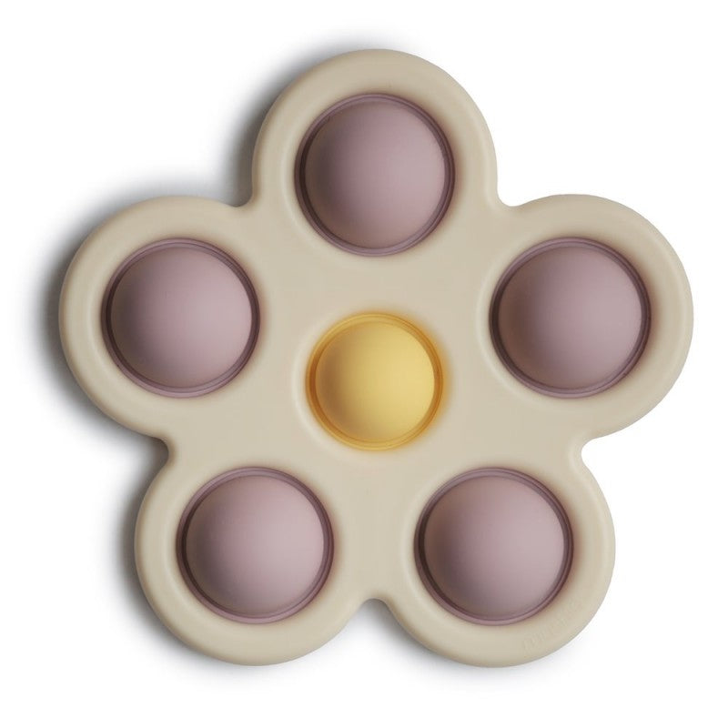 Mushie Pop It Flor Lilás e Amarelo