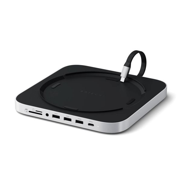 Satechi Stand & Hub USB-C para Mac Mini com NVMe SSD, Silver