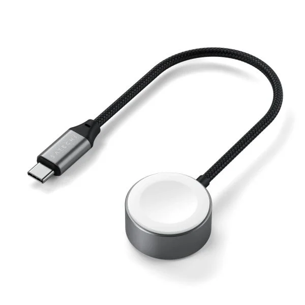 Satechi ST-QCAWM Carregador Rápido Magnético USB-C Apple Watch Space Gray
