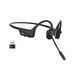 Shokz OpenComm2 UC 2025 Wireless Bluetooth Bone Conduction Headset com Microfone Cancelamento de Ruído e Dongle USB-C, Black