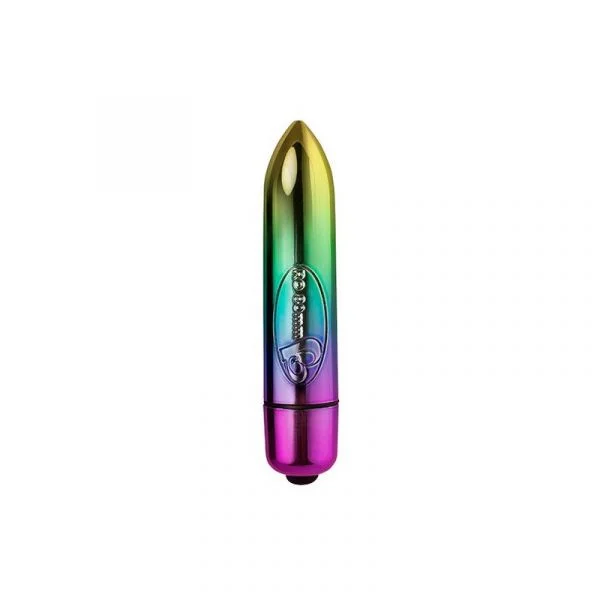 Rocks-Off Limited Vibrador de 7 Velocidades RO-80mm Arco-íris 12866