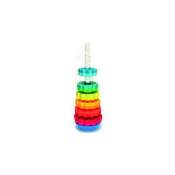 Fiesta-crafts Discos Spin Again Fat Brain Bicor C/ Base Reversivel e Tubo C/ Rosca 6 Unidades Cores Sortidas - OFF068397CE