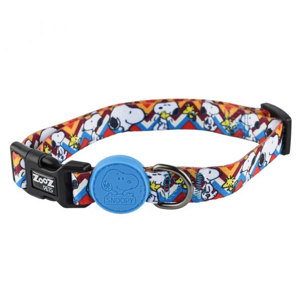 Zooz Pets Coleira Snoopy Zig-Zag XS