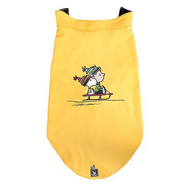 Zooz Pets Colete Snoopy Linus Sled Cães Amarelo L