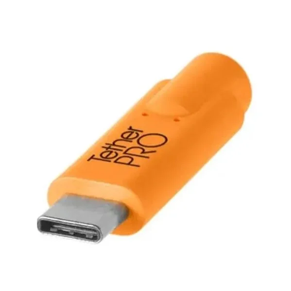 Tether Tools Kit de Ancoragem Profissional com Cabo USB-C para Micro-B, 9,40m, Laranja