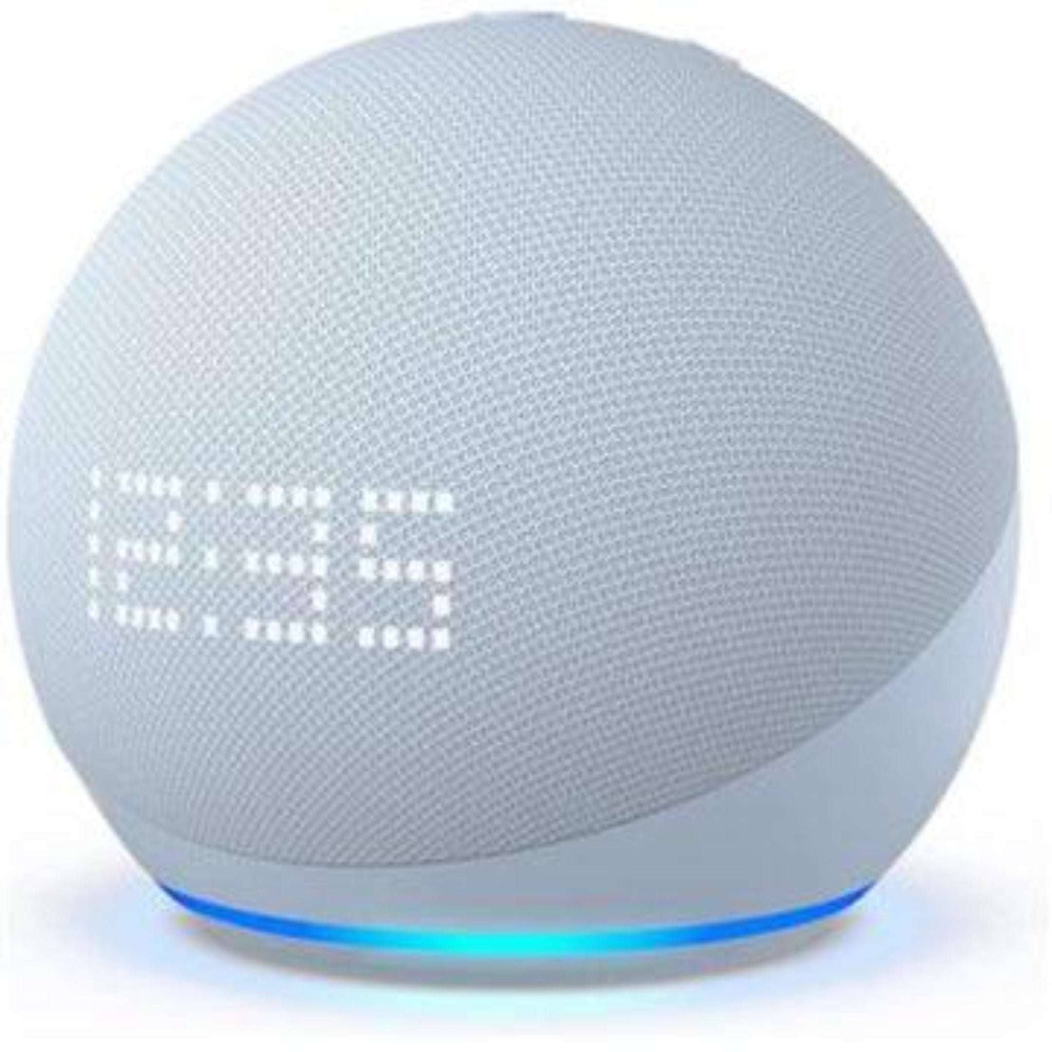 Assistente Virtual Amazon Alexa Echo Dot 5ª Geração c/ relógio - Azul