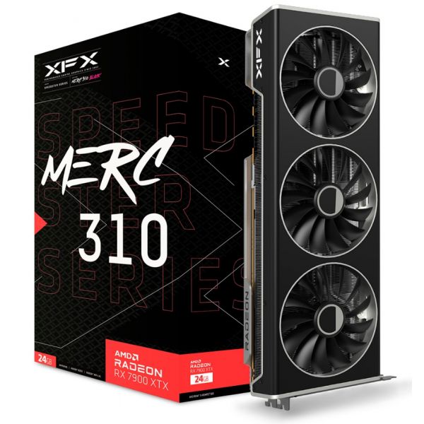 XFX Radeon 7900 XTX Speedster MERC 310 Black Gaming 24GB GDDR6 - RX79XMERCB9