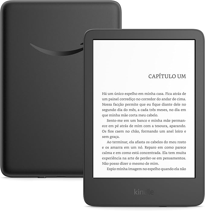 Leitor eBook Amazon Kindle 6" 16 GB 2024 | Preto s/ Publicidade