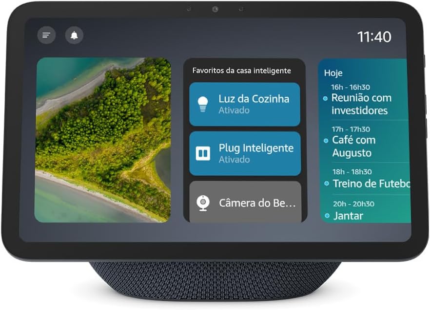 Assistente Virtual Amazon Alexa Echo Show 8 (Última Geração) em Preto com Ecrã HD de 8,7" e Áudio Espacial
