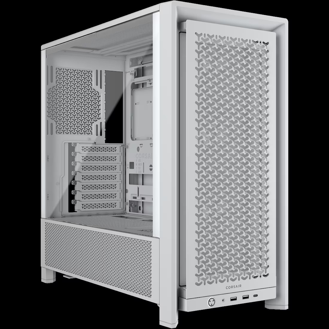 Corsair 4000D RS Vidro Temperado Branca
