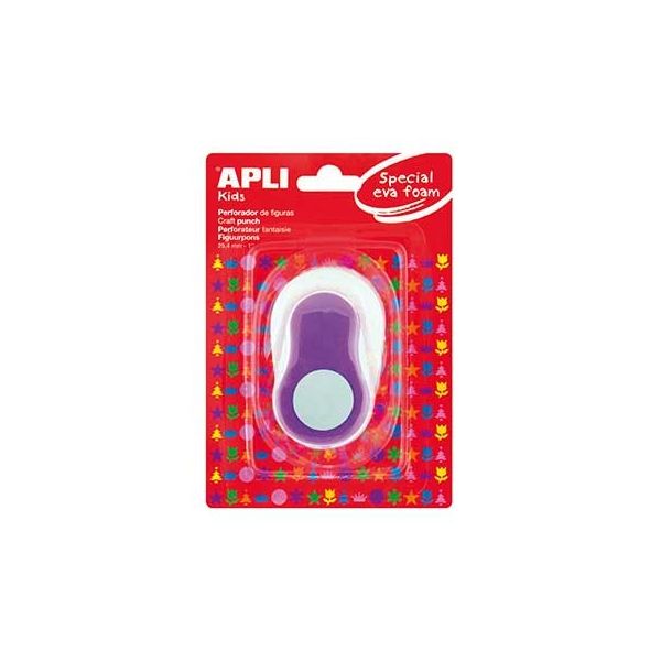 Apli Furador Formato Redondo Lilás 25,4mm 1un.