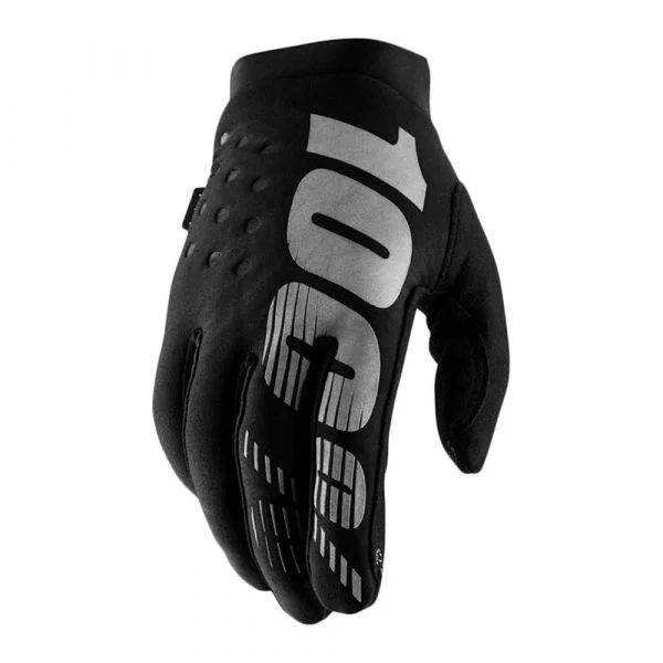 100percent Luvas Brisker 100% Black / Grey M