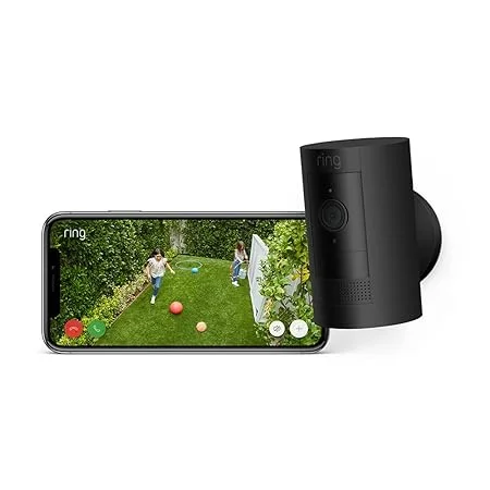 Ring Stick Up Cam Battery Câmara Segurança WiFi Full HD Preto Interior/Exterior