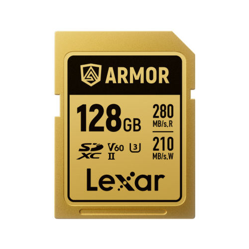 Lexar 128GB SDXC Armor Gold Pro UHS-II V60 IP68