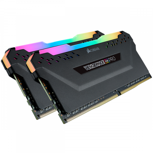 Memória RAM Corsair 32GB Vengeance RGB Pro Black 2x 16GB DDR4 2666MHz C16 - CMW32GX4M2A2666C16