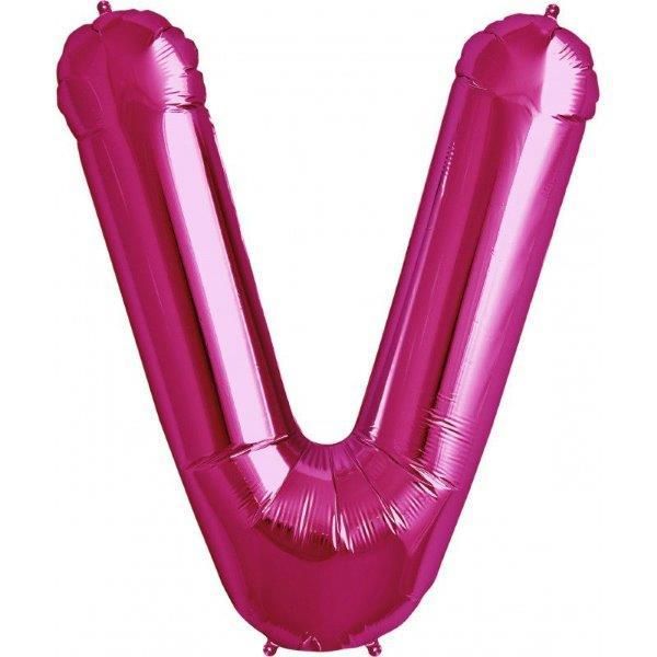 NorthStar Balão Foil 34'' Letra V Rosa - 180000191