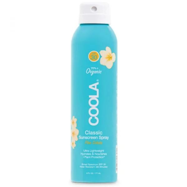 Protetor Solar Coola Classic Body Organic Sunscreen Spray SPF30 Piña Colada 177ml