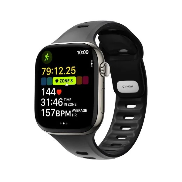 Nomad Goods Bracelete Desportiva Ritmica Apple Watch 45/46mm Preta