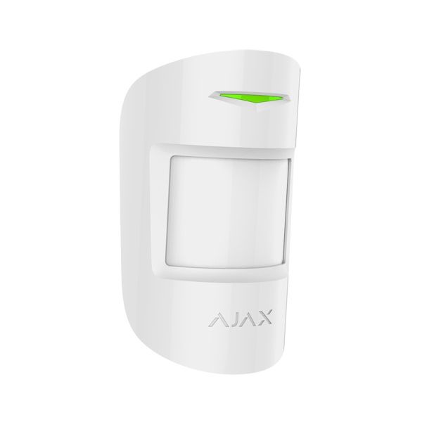 Ajax Detector Volumétrico Pir Dupla Tecnologia Com Detecção De Animais Domésticos - AJ-MOTIONPROTECTPLUS-W