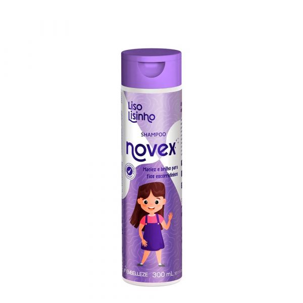 Novex Liso Lisinho Shampoo para Criança Cabelo Normal 300ml