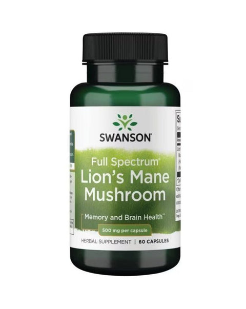 Lion's Mane Mushroom 500 mg 60 Capsules