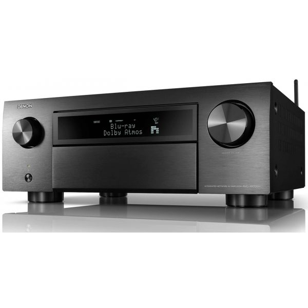 Denon Receiver Av 11.2CH 8K com Audio 3D, Heos Integrado e Controlo Por Voz AVC-X6700H