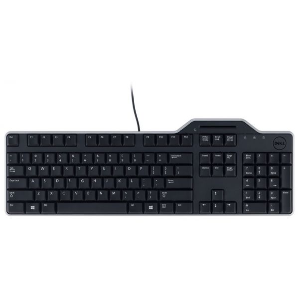 Teclado Dell Qwerty Smartcard USB PT Black - KB813-BK-POR