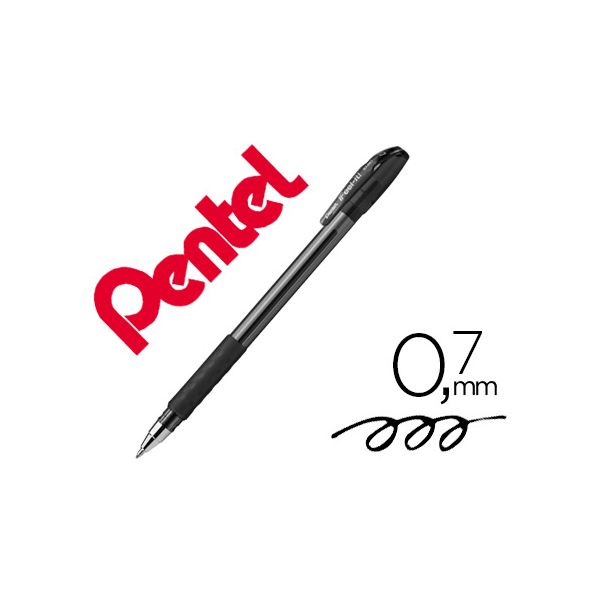 Pentel Caneta Bx487 c/ Tampa Na Preto 12 Un.