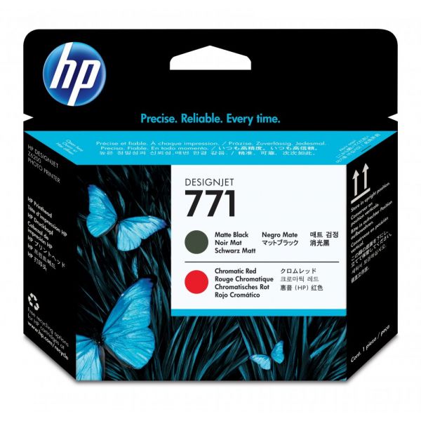 Tinteiro HP 771 Matte Black/Chromatic Red CE017A