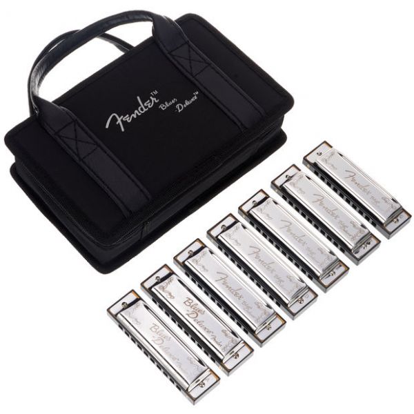 Fender Harmónica Blues Deluxe 7 pack with case