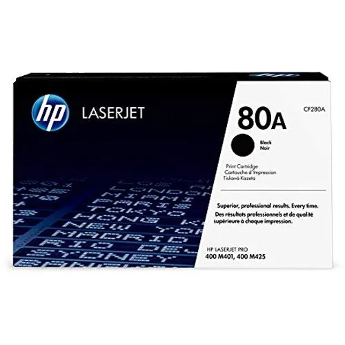 Toner HP LaserJet Original 80A - Preto - CF280A