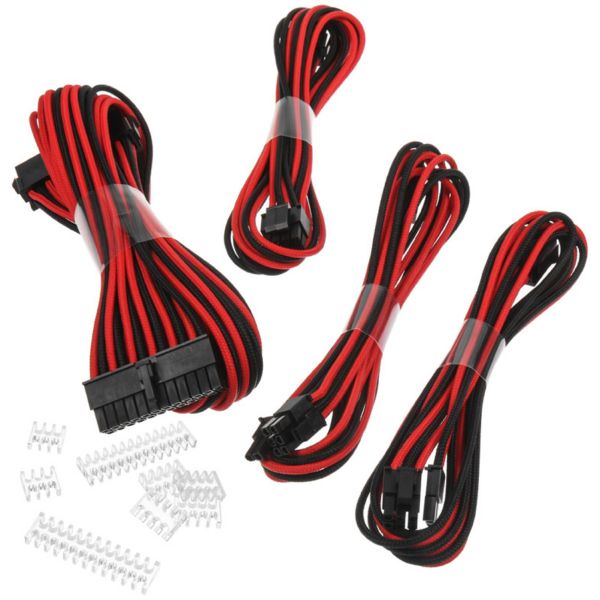 Phanteks Kit de Expansão Cabos Sleeved 50cm Vermelho / Preto - PH-CB-CMBO_BR