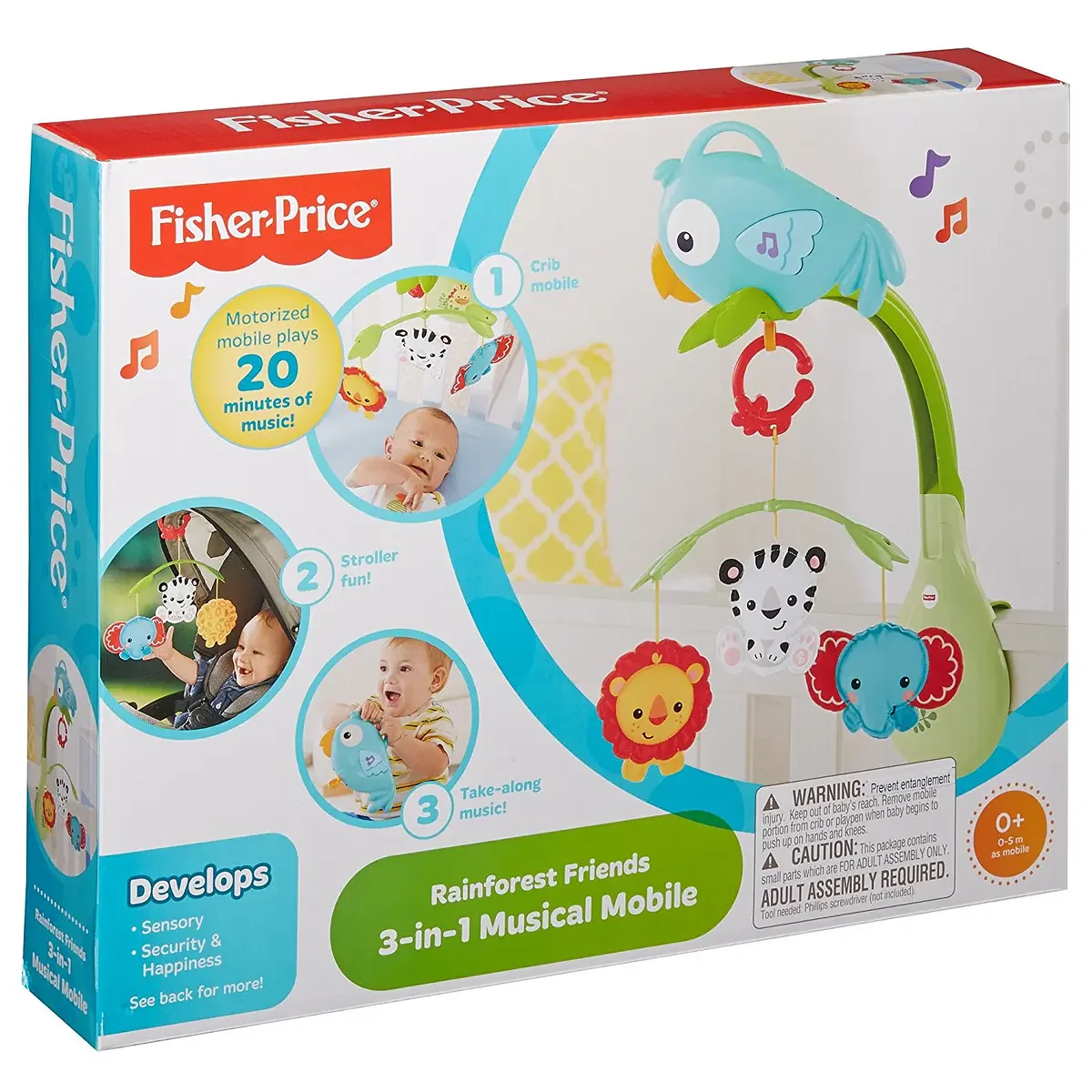 Fisher-Price - Móbile da Floresta 3 em 1
