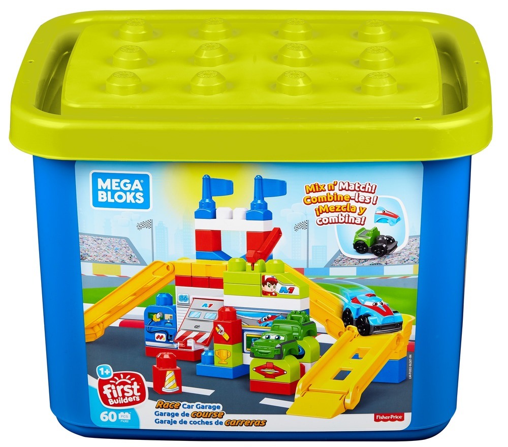 Garagem de corridas Mega Bloks