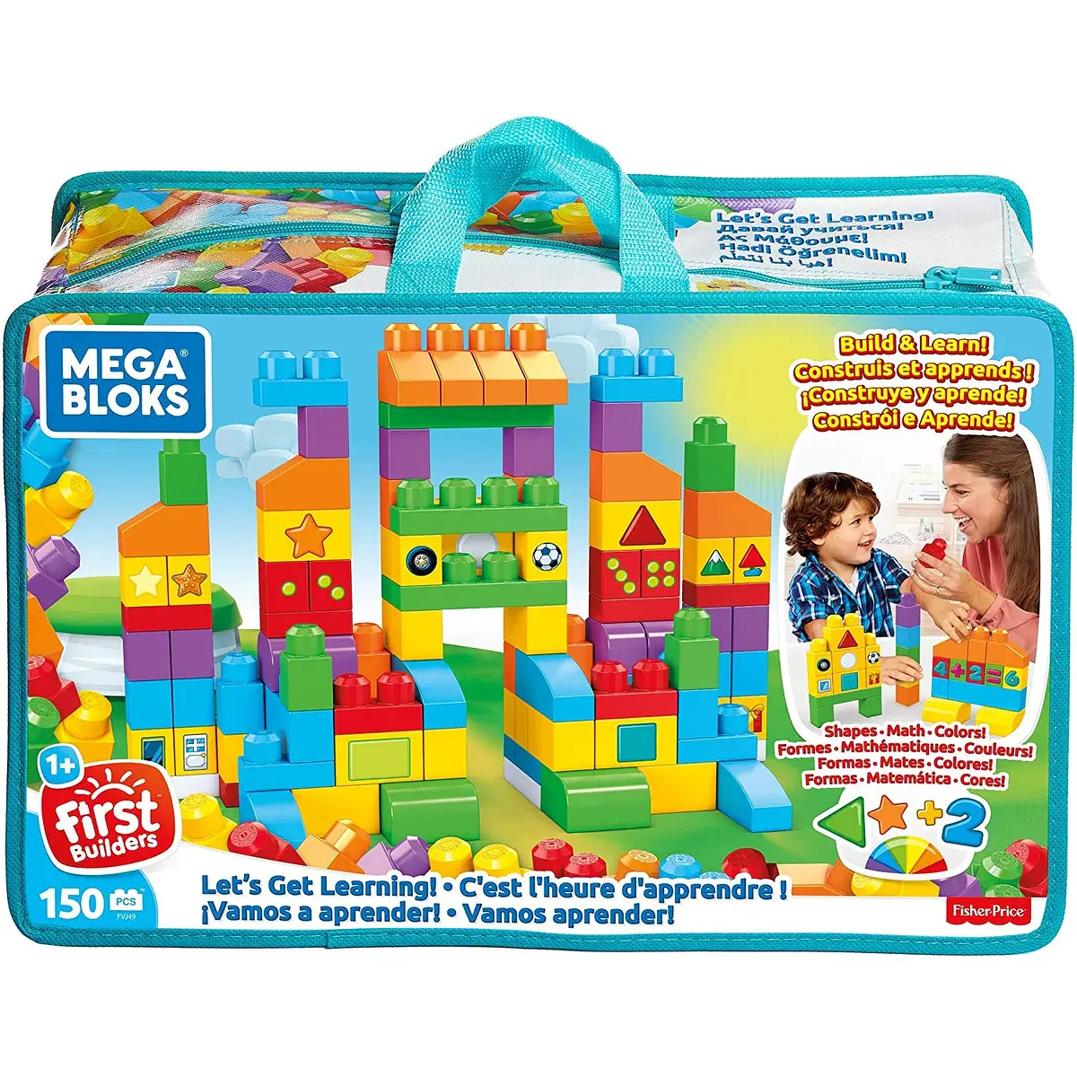 Mega Bloks - Bolsa 150 Peças Vamos Aprender