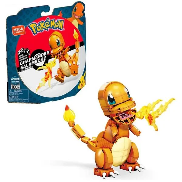 Mega Construx Pokémon Build & Show Charmander Construction Toy 180 Peças