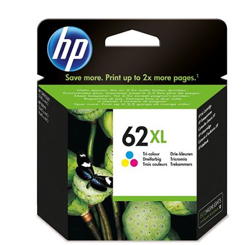 Tinteiro HP 62XL - Tricolor