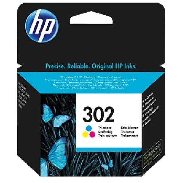 HP 302 Color Tinteiro Original – F6U65AE