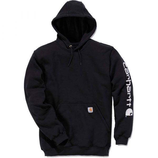 Carhartt Logo Hooded Sweatshirt Preto XS