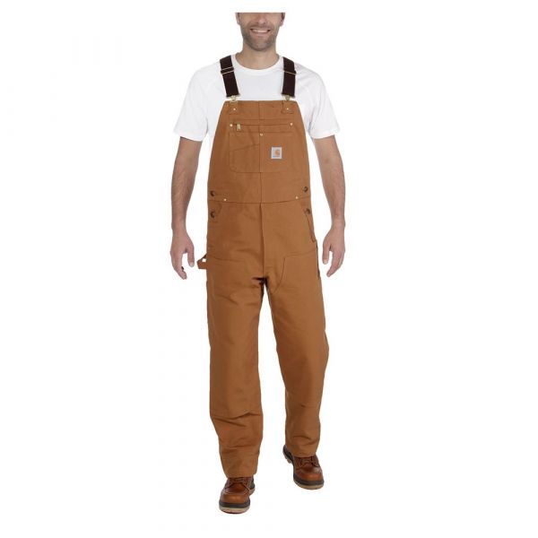 Carhartt Logo Bib Overall Jumpsuit Beige 40 / 34