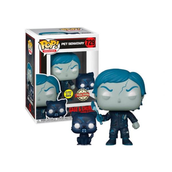 Funko Pop! Pet Sematary - Gage & Church #729 Edição Exclusiva Brilha no Escuro