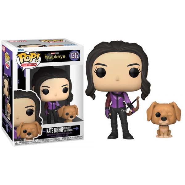 Funko POP! Television: Hawkeye - Kate Bishop w/ Lucky the Pizza Dog #1212
