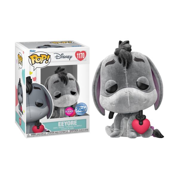 Funko POP! Disney: Winnie the Pooh - Eeyore with Heart (Flocked) #1170