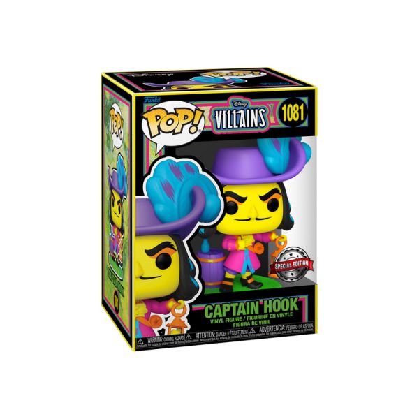 Funko POP! Disney: Villains - Captain Hook (Black Light) #1081