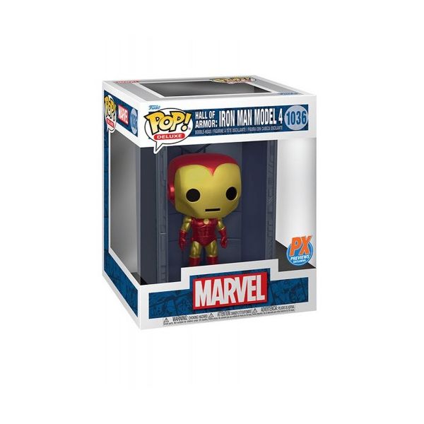 Funko POP! Marvel: Hall of Armor - Iron Man Model 4 (PX Exclusive - Deluxe) #1036