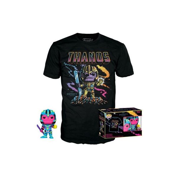 Funko POP! & Tee Thanos Blacklight #909 - L