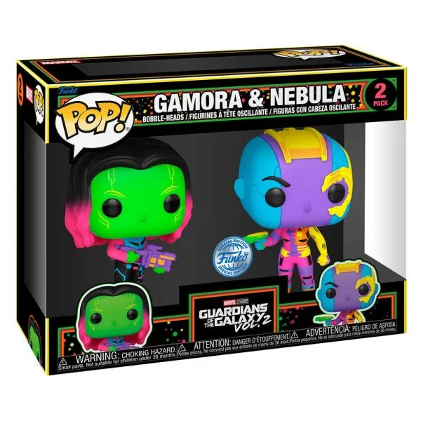 Funko Pop! Marvel: Guardiões da Galáxia - Gamora & Nebula Exclusivo